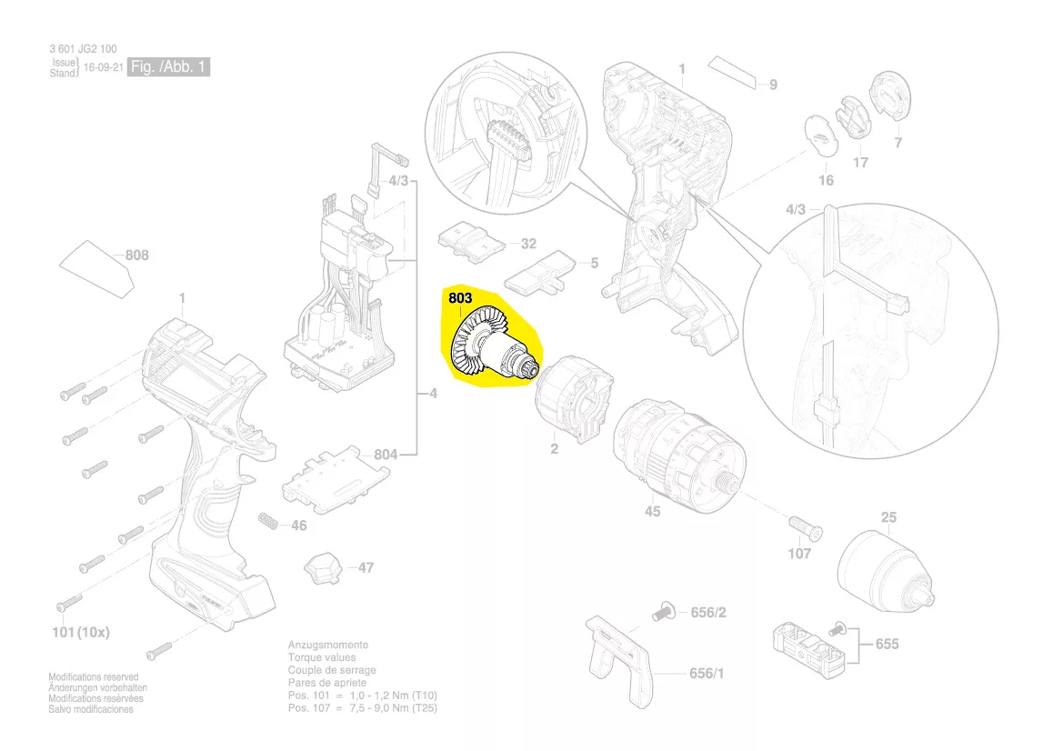 Rotor GSR 14,4 V-EC / GSR 18 V-EC / GSR 18V-60 C